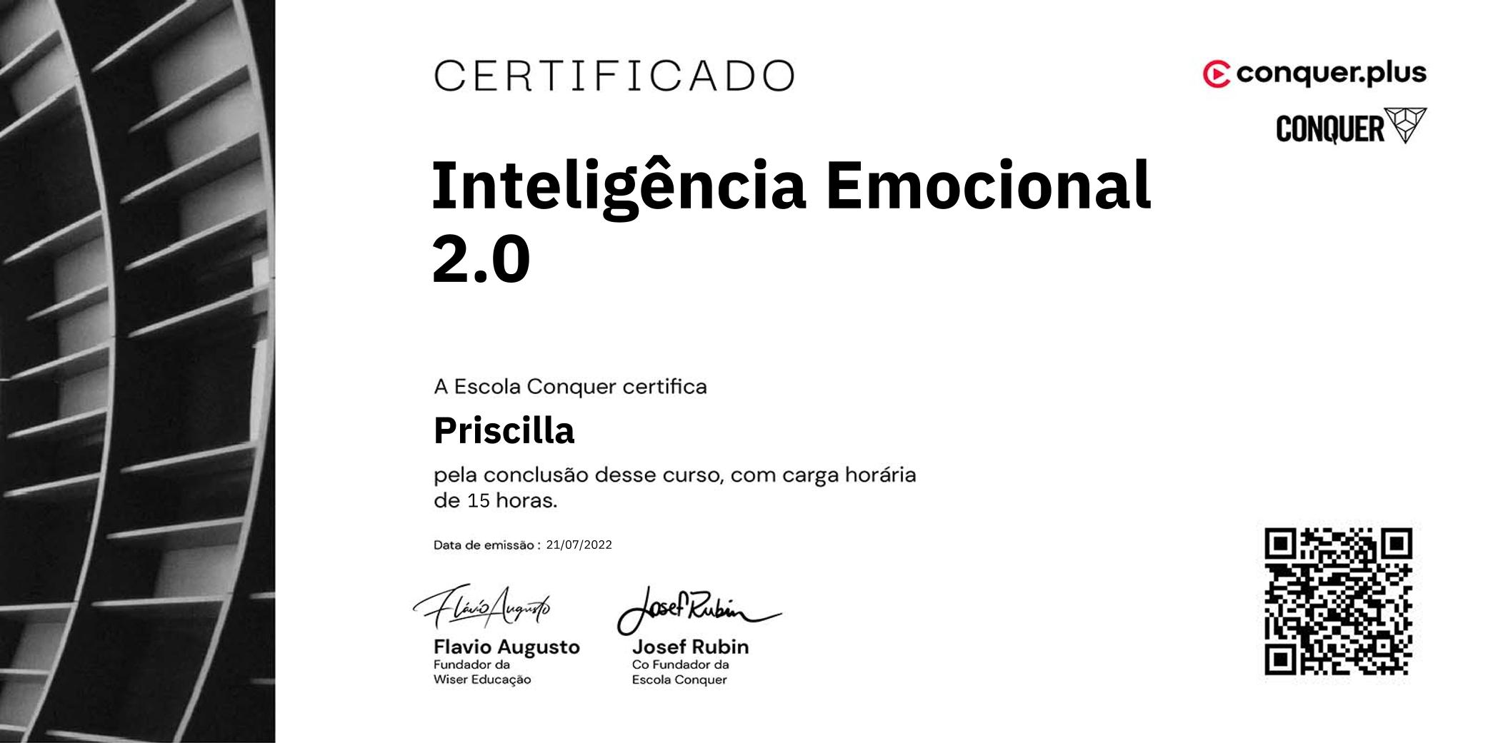 Certificado de Inteligência Emocional 2.0